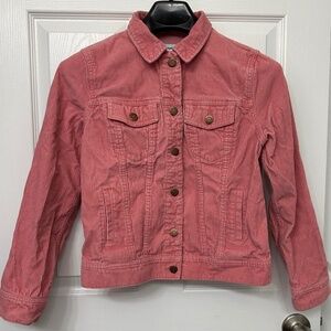 Old Navy Corduroy Coat | Size Small |Coral (Like New)